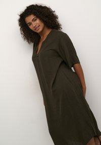 Kaffe Curve KCMILLE - Vestido informal - forest night