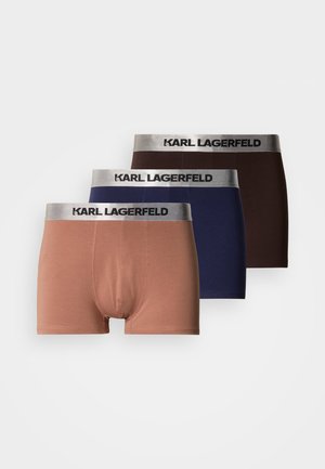 METALLIC TRUNK 3 PACK - Boxers - navy/coffee/malt