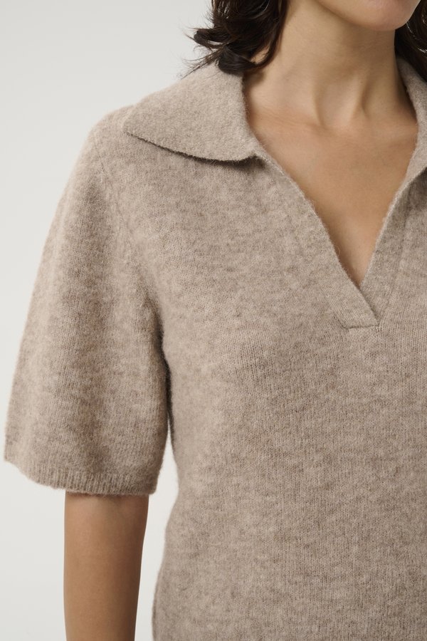 ALPHA - Polo shirt - warm sand melange3