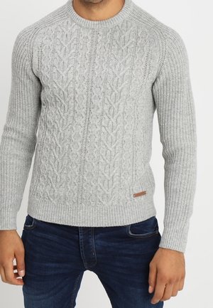 Strickpullover - mottled grey