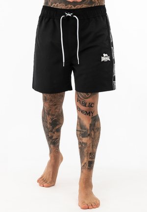 Lonsdale LONSDALE NORMALE PASSFORM KIRBUSTER - Bañador corto - black white