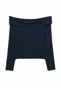 Stradivarius OFF-THE-SHOULDER  - Långärmad tröja - dark blue
