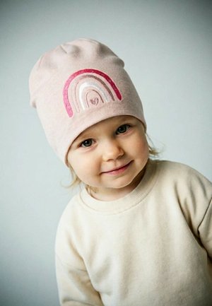 Sterntaler, BEANIE MIT STICKEREI REGENBOGEN - Beanie - zartrosa