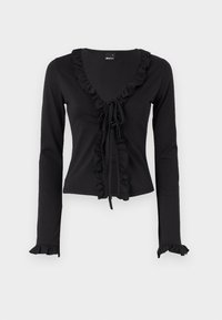 Gina Tricot FRILL  - Cardigan - black