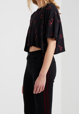 Print T-shirt - black