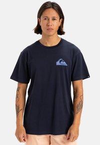 Quiksilver WINDOW PANE SS - Camiseta estampada - dark blue