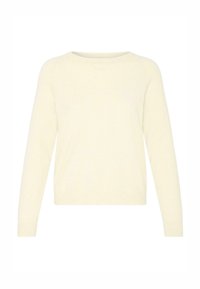 BMMNORA RAGLAN - Strikkegenser - oatmeal melange