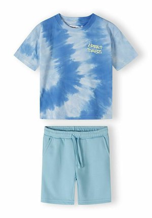 TIE DYE SHORT SLEEVE AND SET - Träningsbyxor - blue