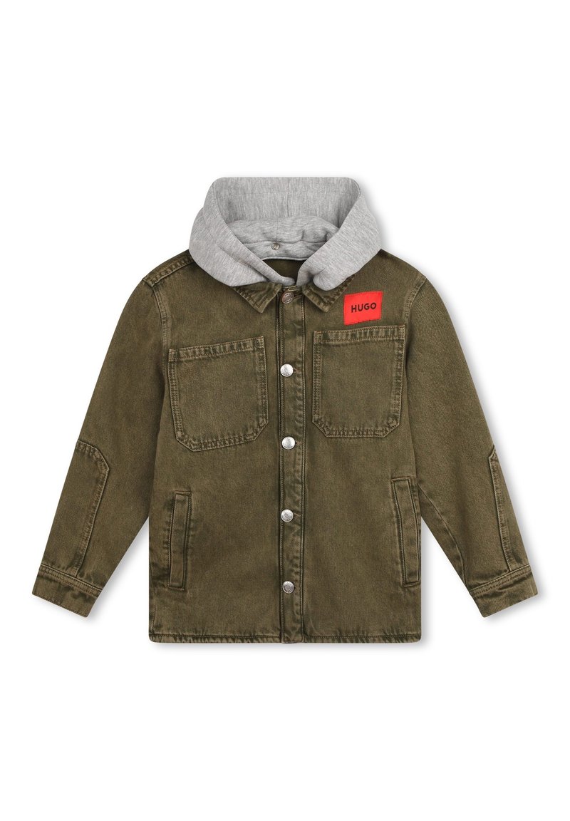 HUGO Kids Allvädersjacka - denim  green