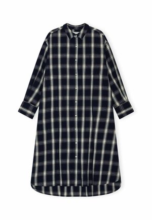 moshi moshi mind, FLORET SHIRTDRESS - Shirt dress - dark navy grey ecru