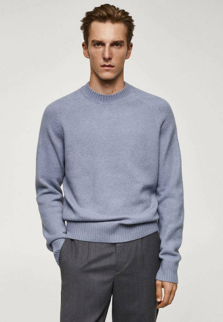 Mango MOSS - Strickpullover - hemelsblauw/hellblau - Zalando.de