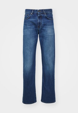 Versace PANT EMBOSSED EMBROIDERY - Jeans Straight Leg - medium blue