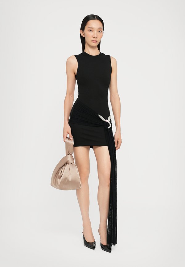 SEEVELESS MINI DRESS DRAPE OVERLAY - Occasion wear3