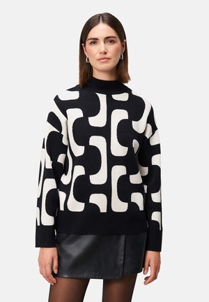 MIT MUSTER - Pullover - black/cream