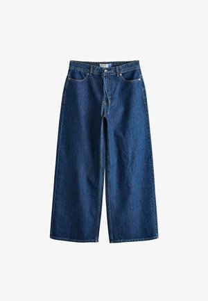 Next, REGULAR FIT - WIDE LEG DRAWSTING JEANS - Jeans baggy - dark blue