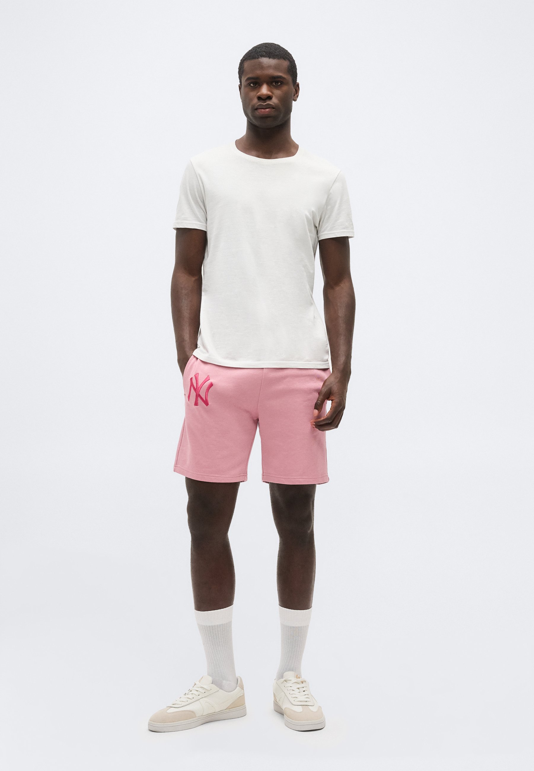 nike washed coral shorts