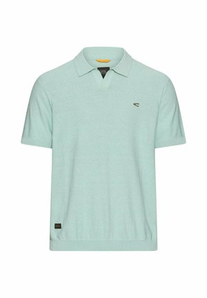 camel active, MELIERTES KURZARM POLOSHIRT AUS BAUMWOLLE - Poloshirt - ocean green