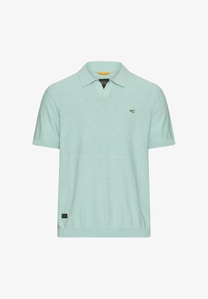 camel active, MELIERTES KURZARM POLOSHIRT AUS BAUMWOLLE - Poloshirt - ocean green