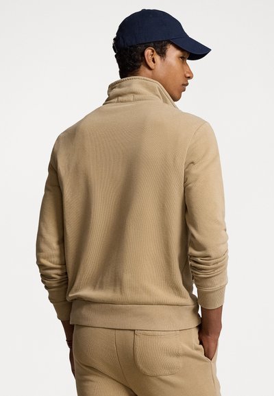 Polo Ralph Lauren LOOPBACK FLEECE QUARTER-ZIP SWEATSHIRT - Mikina - desert khaki