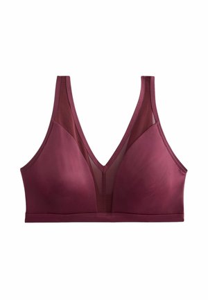 MIT RUNDUM-STÃTZEFFEKT - Bustier - plum purple