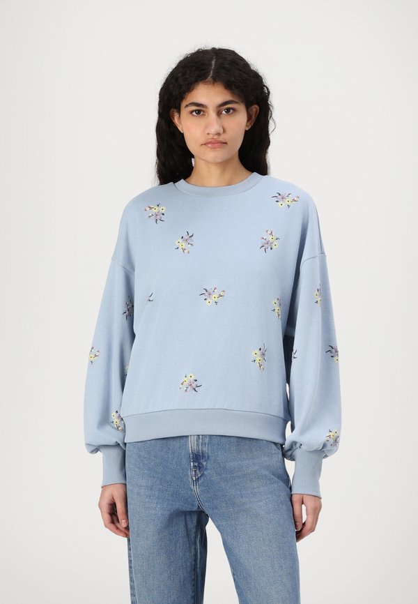 ONLBROOKE O NECK  - Sweatshirt - soft chambray