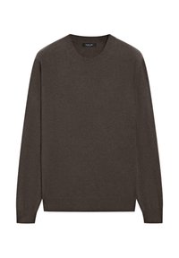 CREW NECK - Maglione - dark brown