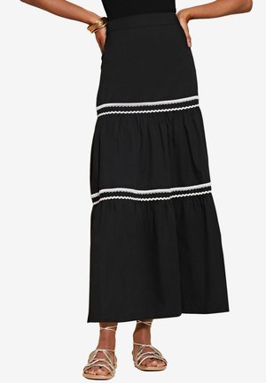 Lipsy TIERED MIDI - Maxi szoknya - black