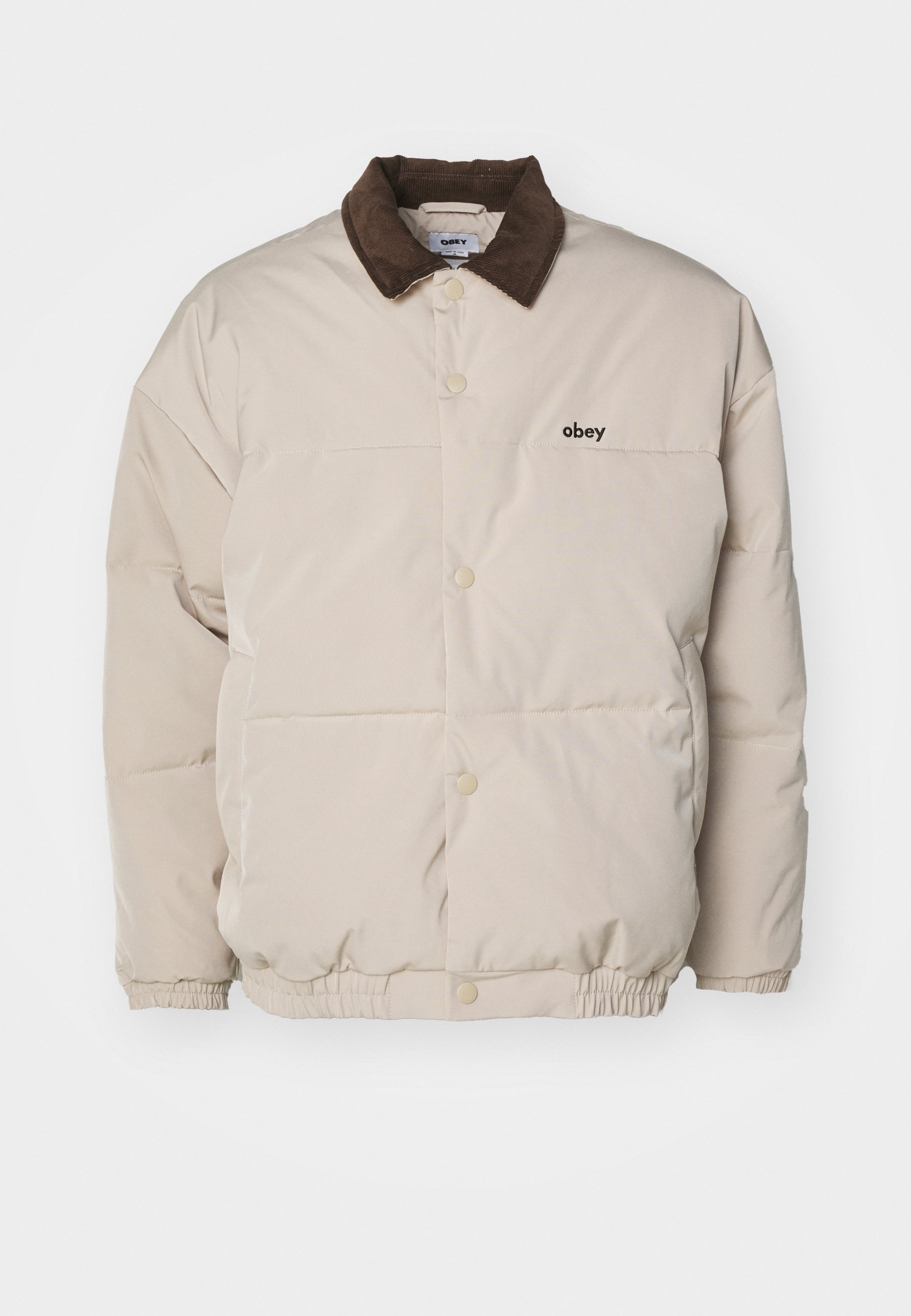 OVY OmbreCheckShirt Jacket (beige×brown) Obey Clothing WHISPERS JACKET - Winter jacket - feather gray/beige