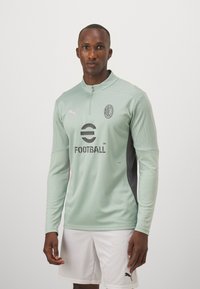 Puma AC MILAN TRAINING 1/4 ZIP - Club wear - green fog/fresh mint