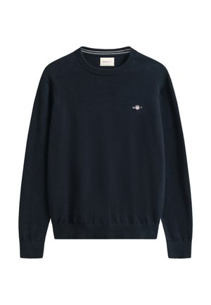 GANT CLASSIC C NECK - Pulover - evening blue