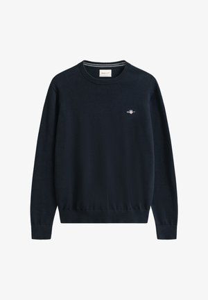 GANT CLASSIC C NECK - Pulover - evening blue