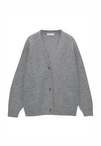 PURL BUTTONED - Neuletakki - light grey