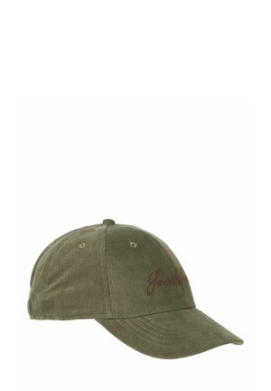 MIT BASEBALL GESTICKTEM SCHRIFTZUG - Cap - olive