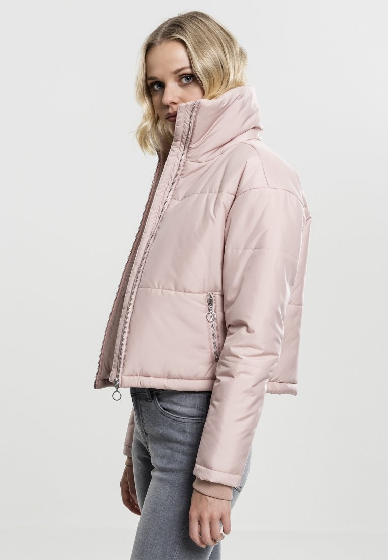 Urban Classics LADIES OVERSIZED HIGH NECK JACKET Lett Urban Classics LADIES OVERSIZED HIGH NECK JACKET - Lett jakke - rose