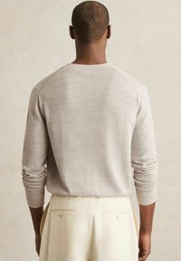 Reiss REGULAR FIT WEST BUTTON THROUGH - Cardigan - wicker brown melange