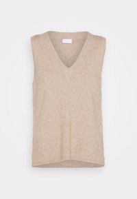 VILA Stickad tröja - beige