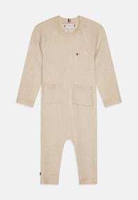 Tommy Hilfiger - CABLE KNITTED COVERALL GIFTBOX UNISEX - Haalari - classic beige Pienoiskuva 1