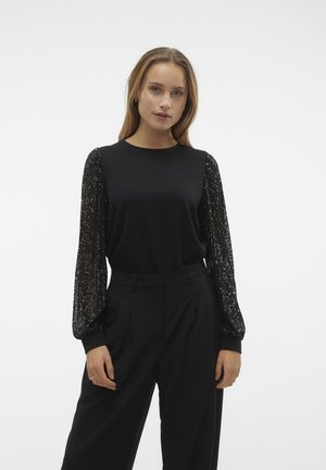 VMCHARLOTTE SEQUINS - Collegepaita - black