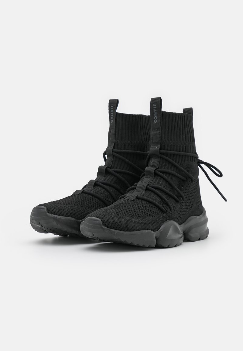 Damen Ankle Boots | Bianco BIADENISA HIGHTOP Schnürstiefelette black/schwarz - AY33432 Damen Ankle Boots | Bianco BIADENISA HIGHTOP Schnürstiefelette black/schwarz - AY33432
