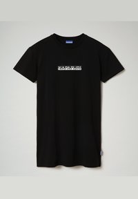 Napapijri S-BOX LONG - T-shirt con stampa - black 041