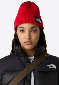 The North Face LOGO BOX CUFFED BEANIE UNISEX - Čepice - tnf red