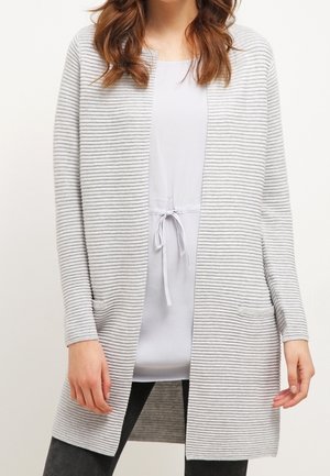 Cardigan - mottled light grey
