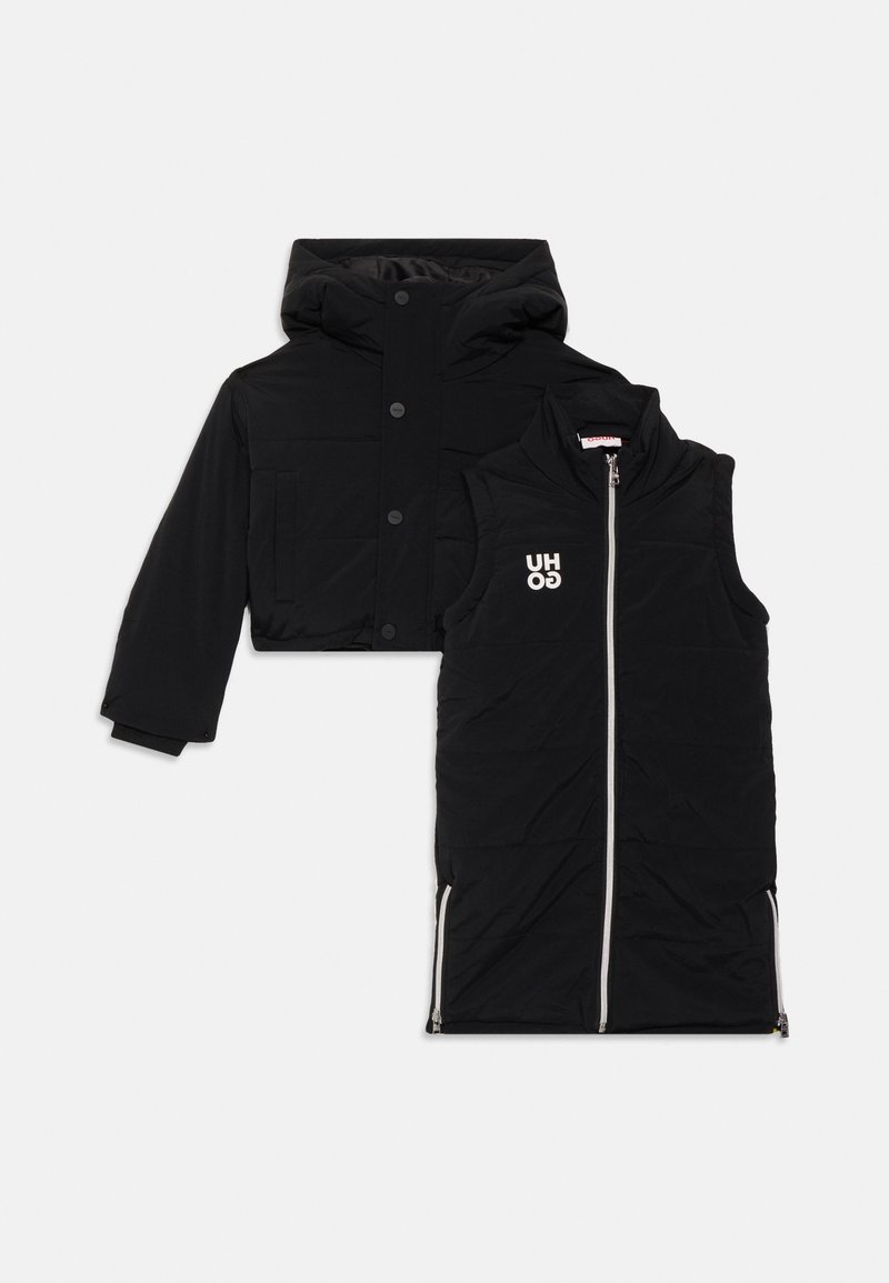 HUGO Kids Winterjas zwart HUGO Kids Winterjas zwart