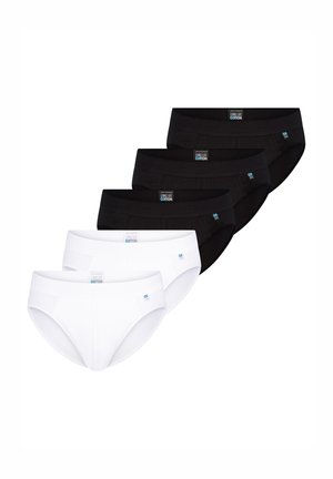 5 PACK - Slip - schwarz/weiß