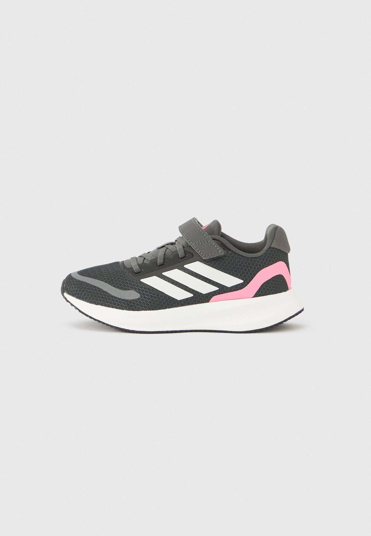 adidas RUNFALCON 5 UNISEX - Zapatillas running asfalto - grey six/crystal white/bliss pink