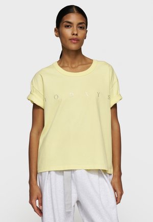10DAYS THICK LOGO - T-shirt con stampa - pastel yellow