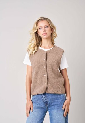 DEELUXE, DEELUXE ORIGINAL GILET SANS MANCHES OLERA - Bodywarmer - light taupe