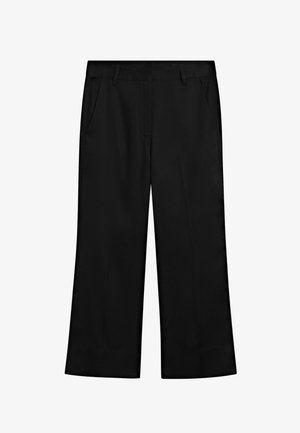 Massimo Dutti, CROPPED FLARE PANTS - Pantalon classique - black