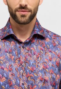 Eterna PRINT MODERN FIT - Skjorter - dunkelblau
