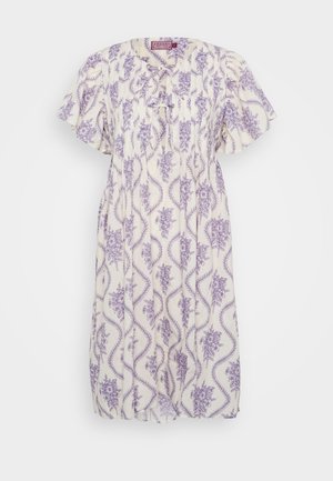 Desmond & Dempsey PLEATED NIGHTIE  - Camisón - cream/violet